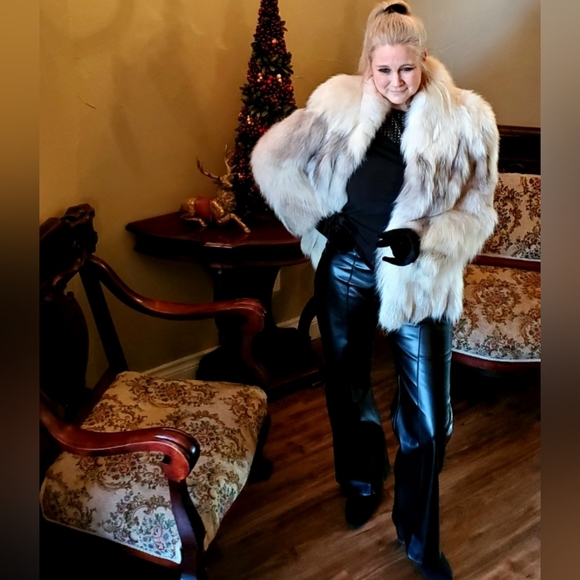 Exquisite Marble Fox Fur Coat sz Med/Lg - Picture 12 of 17